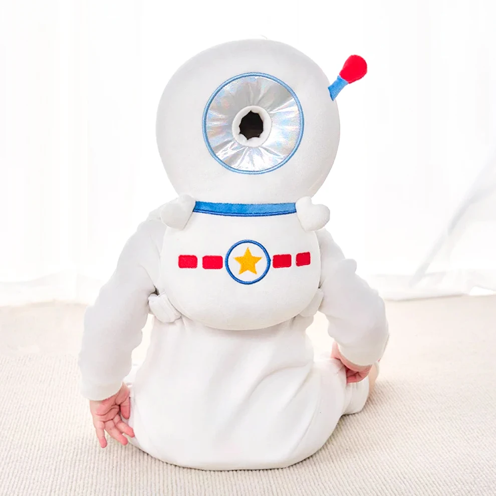 1 Stück Baby-Kopfschutz-Kissen - Schutzrucksack, Anti-Fall-Kopfkissen, Verstellbares Baby-Kopfschutzpolster, Komfortabel, Niedliches Cartoon-Design, Geeignet für Babys beim Laufen und Krabbeln