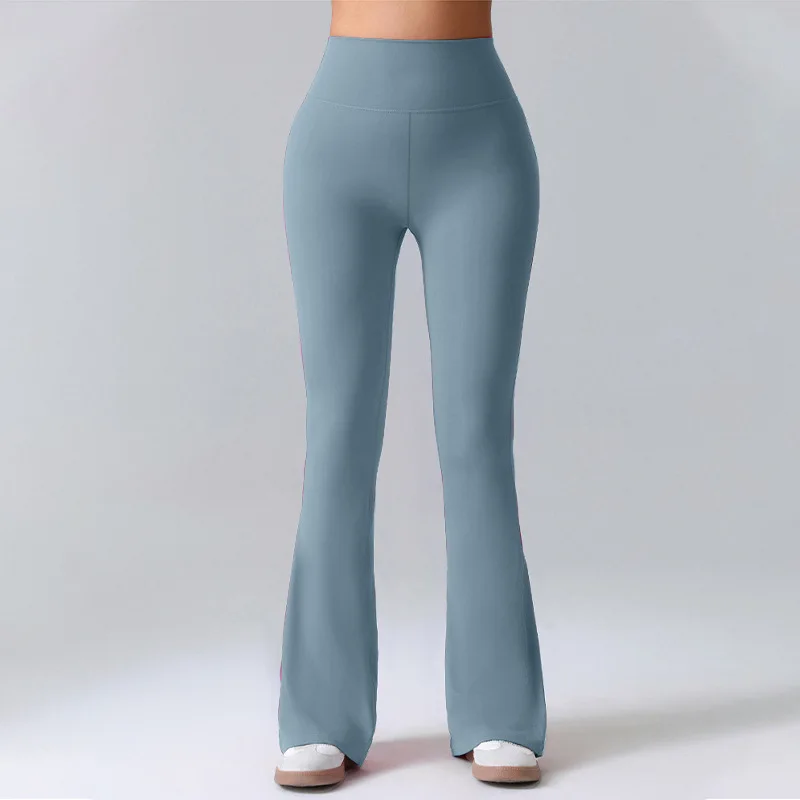 

Спортивные леггинсы для йоги, женские слегка расклешенные широкие брюки с высокой талией для фитнеса, тренажерный зал, пуш-ап, женская одежда для бега, S-XXL