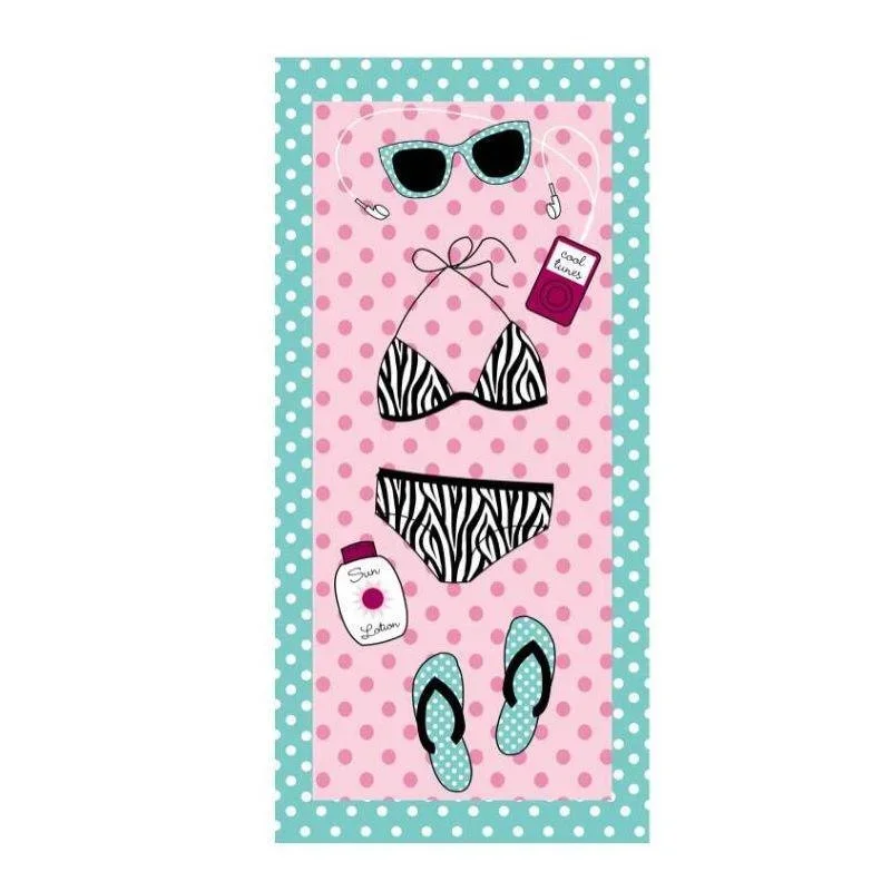 Tropical Microfiber Beach Towels Quick Dry Sand Proof Soft Beach Towel Hawaii Oversized Compact Blanket Lightweight Swimming