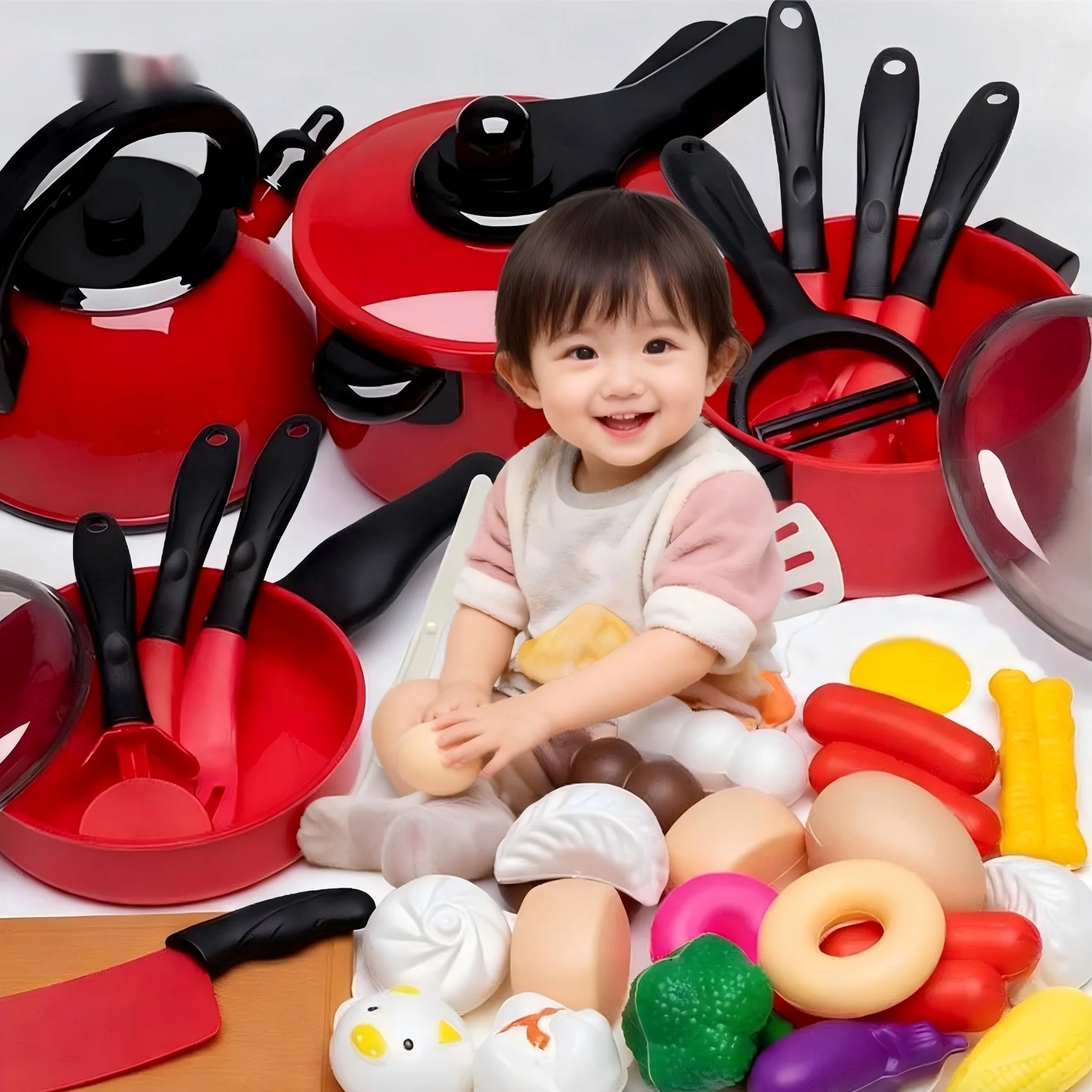 Children's play house simulation kitchen toys boys and girls cooking sound induction cooker