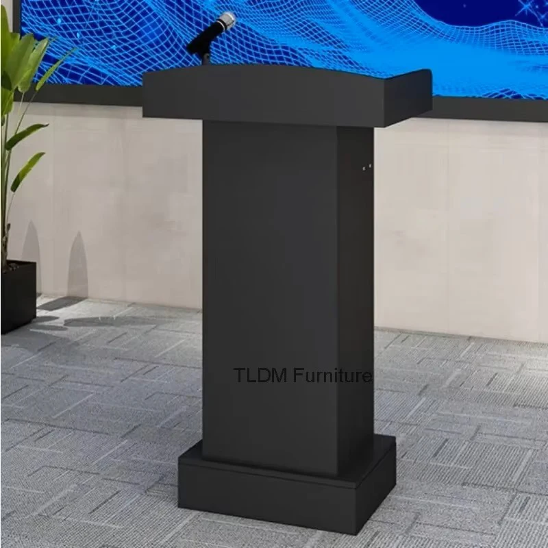 Wooden Podium Speech Table Hotel Welcome Desks Reception Table Shopping Guide Information Counter Host Emcee's Desk m