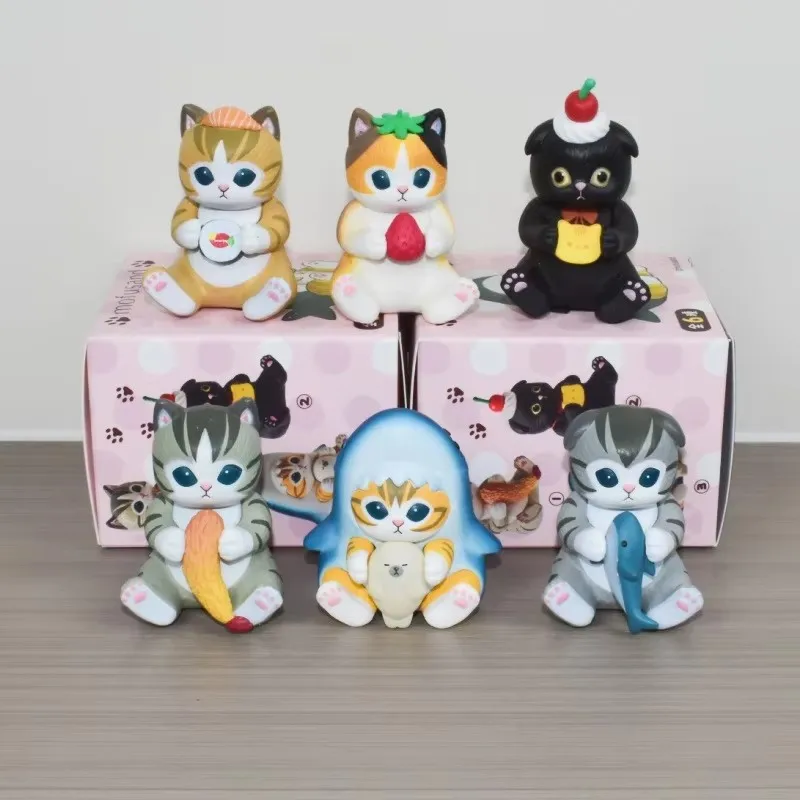 

Kawai Mofusand Figure Blind Box Sitting Posture Mofuseands Cat Anime Figurine Mini Cute Action Figure Model Desktop Decor Toys