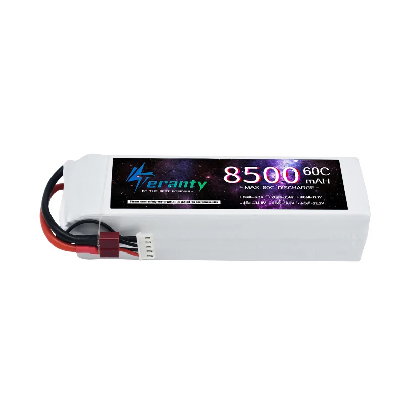 Teranty 14.8V 60C 8500mAh 4S Lipo Batteria con T/XT60 Spina Auto Batteria per RC Auto Barca Camion Elicottero Aerei Modelli da Corsa