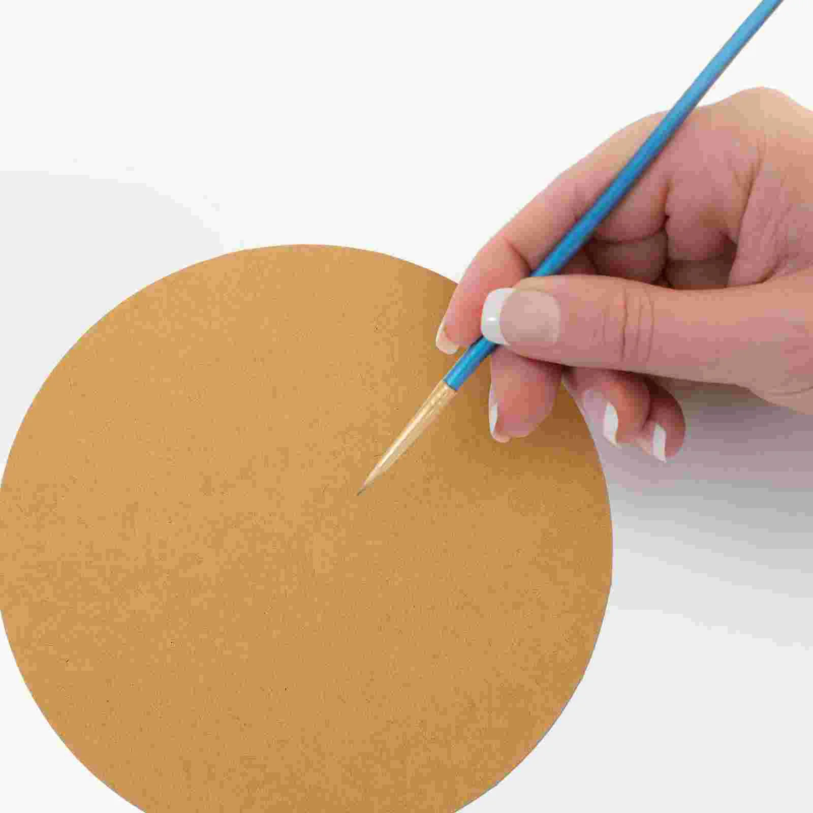 40 Pcs Paint Round Drawing Paper Office Graphing Sketch Wood Pulp DIY Cardstocks