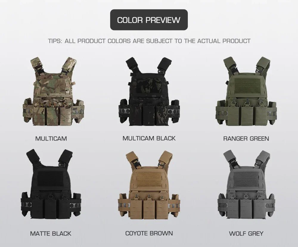FCPC V5-Stil Taktische Plattenträgerweste – MOLLE Modulare Jagd- und Airsoft-Weste mit Utility-Tasche auf der Rückseite – Detail 13