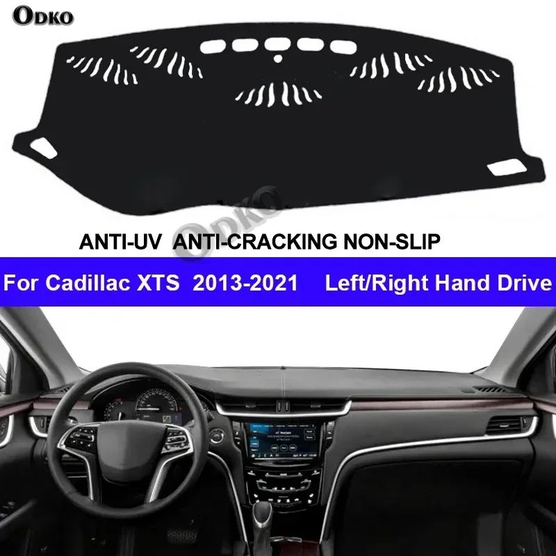 

Car Dashboard Cover DashMat Carpet Cape For Cadillac XTS 2013 - 2019 2020 2021 Center Console Protector Sun-Shade Non-Slip