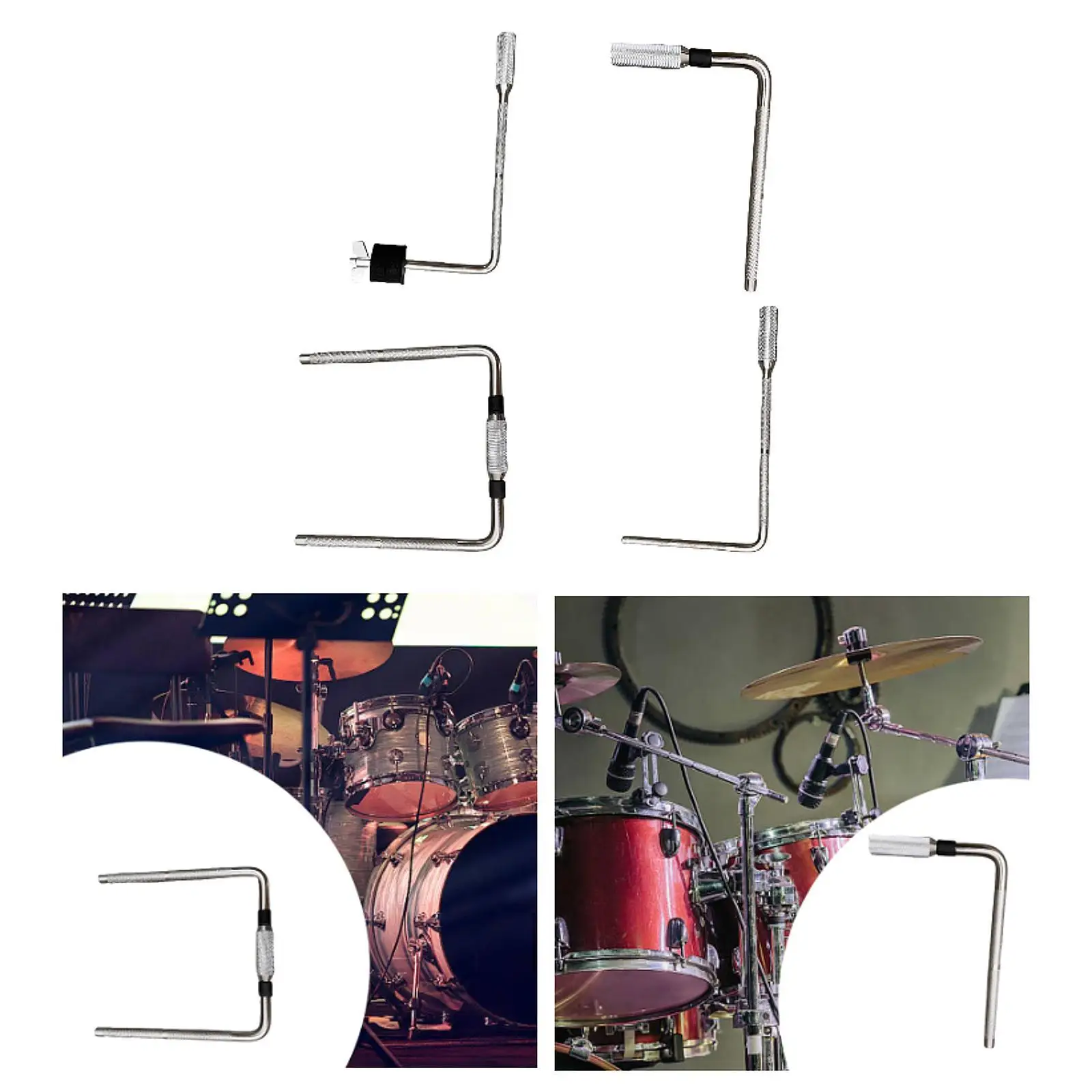 L Shaped Rod Percussion Accessories Metal Attachment,Replacement,Sturdy Percussion Mount Rod for Drum Set Drum Hardware L Arm