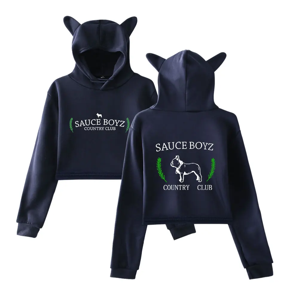 

Eladio Carrion merch sauce boyz Country Club Hoodie sweatshirt for women/men kawaii cat ear rapper hip hop hoodies