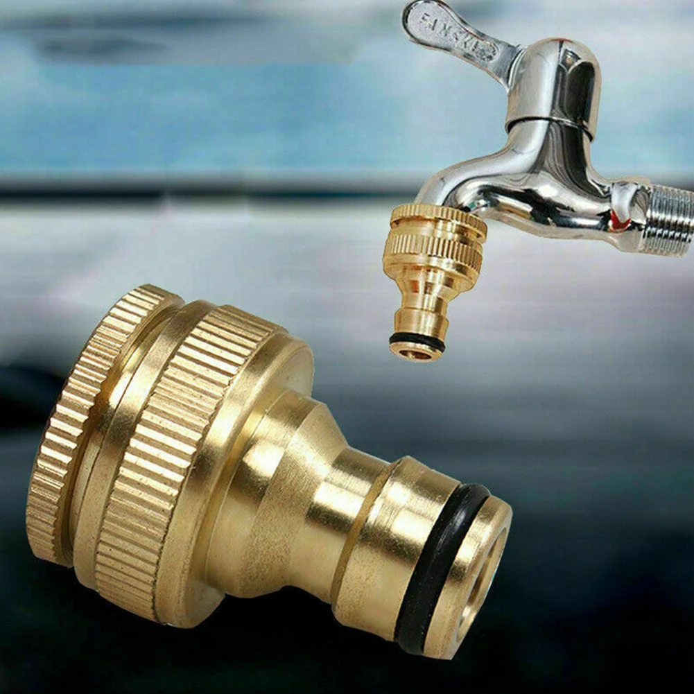 Kualitas tinggi terbaru 2022 merek baru pipa air konektor Fitting Adaptor kuningan G3/4 untuk G1/2 Emas selang keran