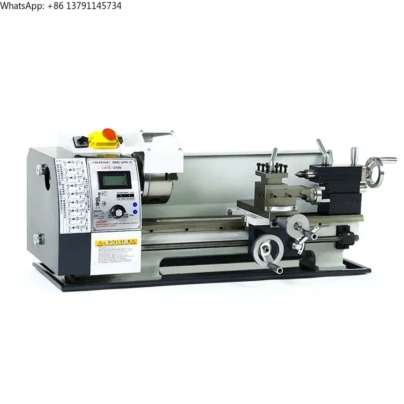 

1100W 400 600 800mm Brushless Motor WM210 Mini Metal Lathe 38mm Spindle Hole 125mm Chuck Engraving Cutting Machine Tool Optional