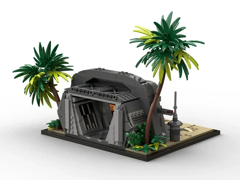 スタームービーモデル Moc ビルディングレンガバンカーモデルテクノロジーワイルドサバイバルモジュラーブロックギフトクリスマスおもちゃ DIY セットアセンブリ