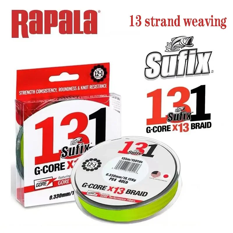 

Sufix New 131PE woven emerald green dark green super strong fishing line low friction 13 braids 150M sub line