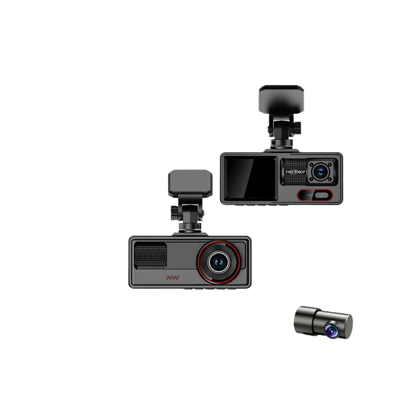 Car DVR, no installation required, front and rear dual lenses, loop recording, reverse image, night vision