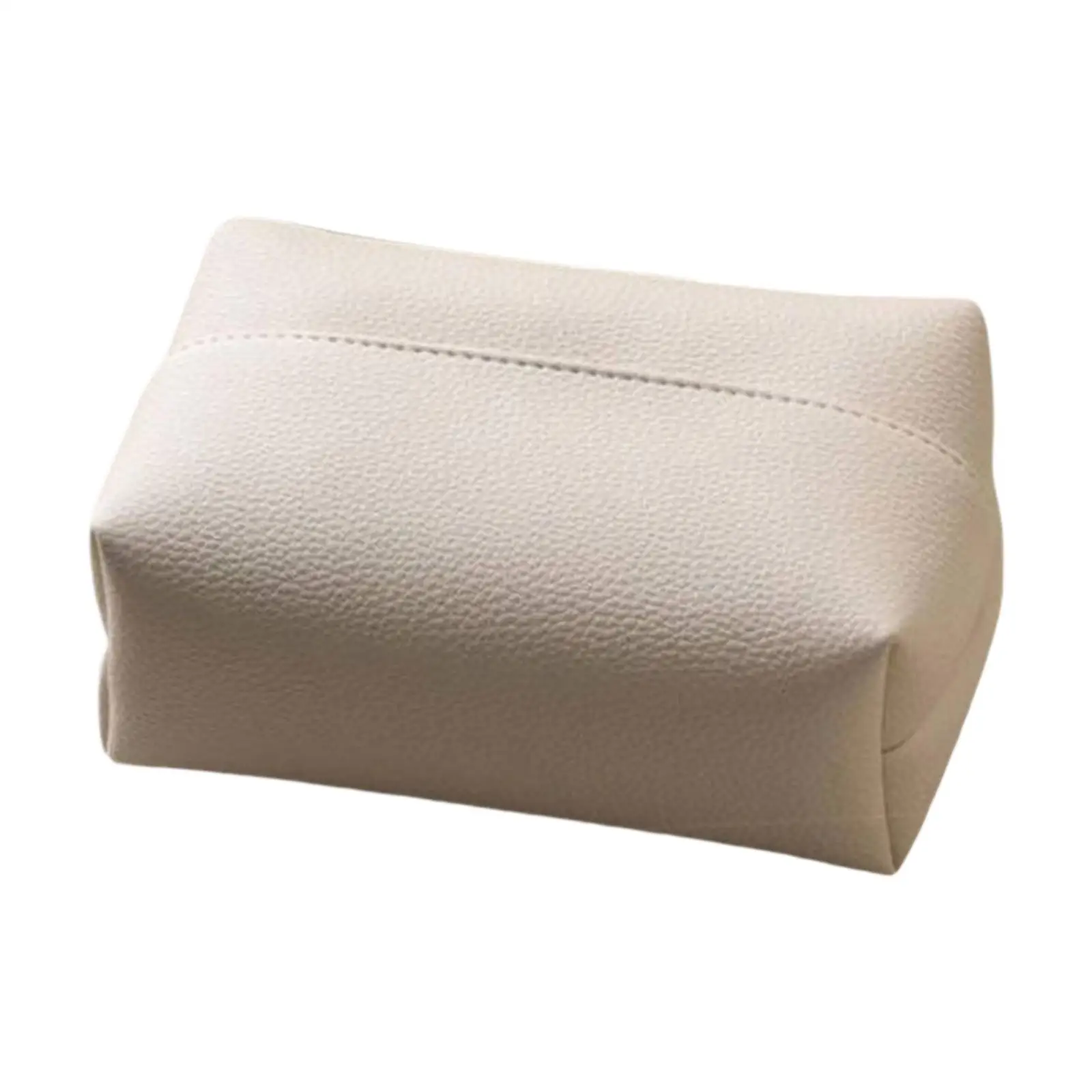 Elegant PU Leather Tissue Box Cover Small Handy Napkin Holder for Car Office Hotel Bedroom Decoration