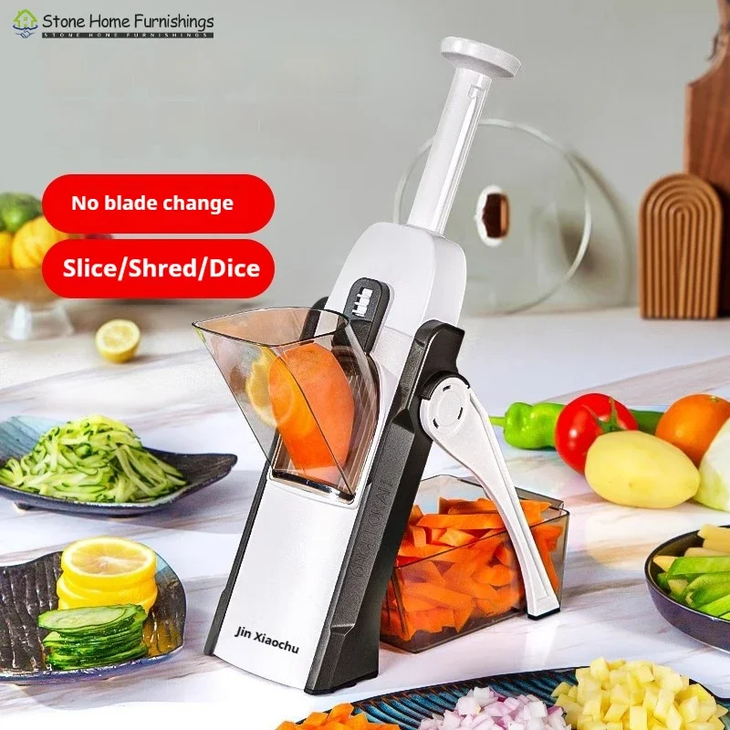 1pc Manual Slicer Multifunction Adjustable Vegetable Food Household Chopper And Potato Grinder Veggie Chopper Kitchen Tools