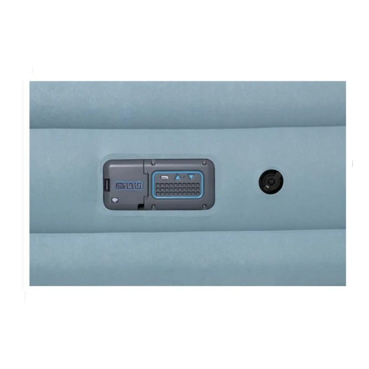Double backrest cloth surface inflatable bed built-in smart electric pump inflatable mattress