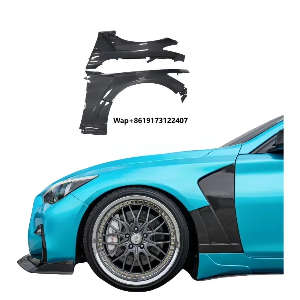 

For Infiniti Q50/G37/Q60 Carbon Fiber Fender Hood Trunk Body Kit