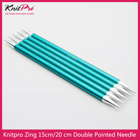 1 piece Knitpro Zing 15cm/20 cm double pointed knitting needle