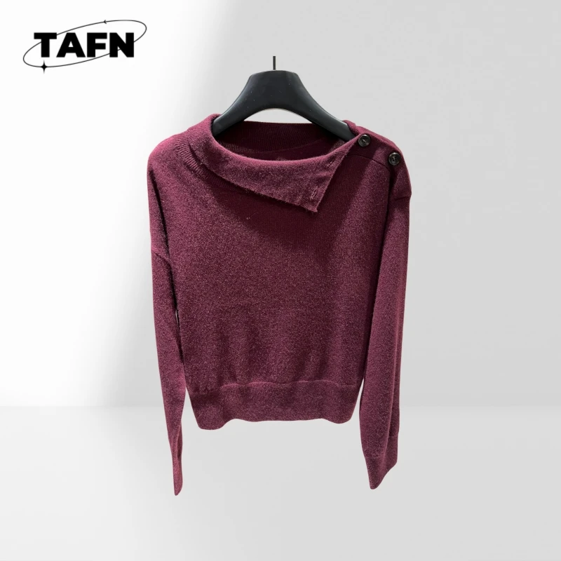 

Trendy Solid Color Knit Sweater for Woman, Cozy and Fashionable for Winter Timeless Style for Every Wardrobe AH1508