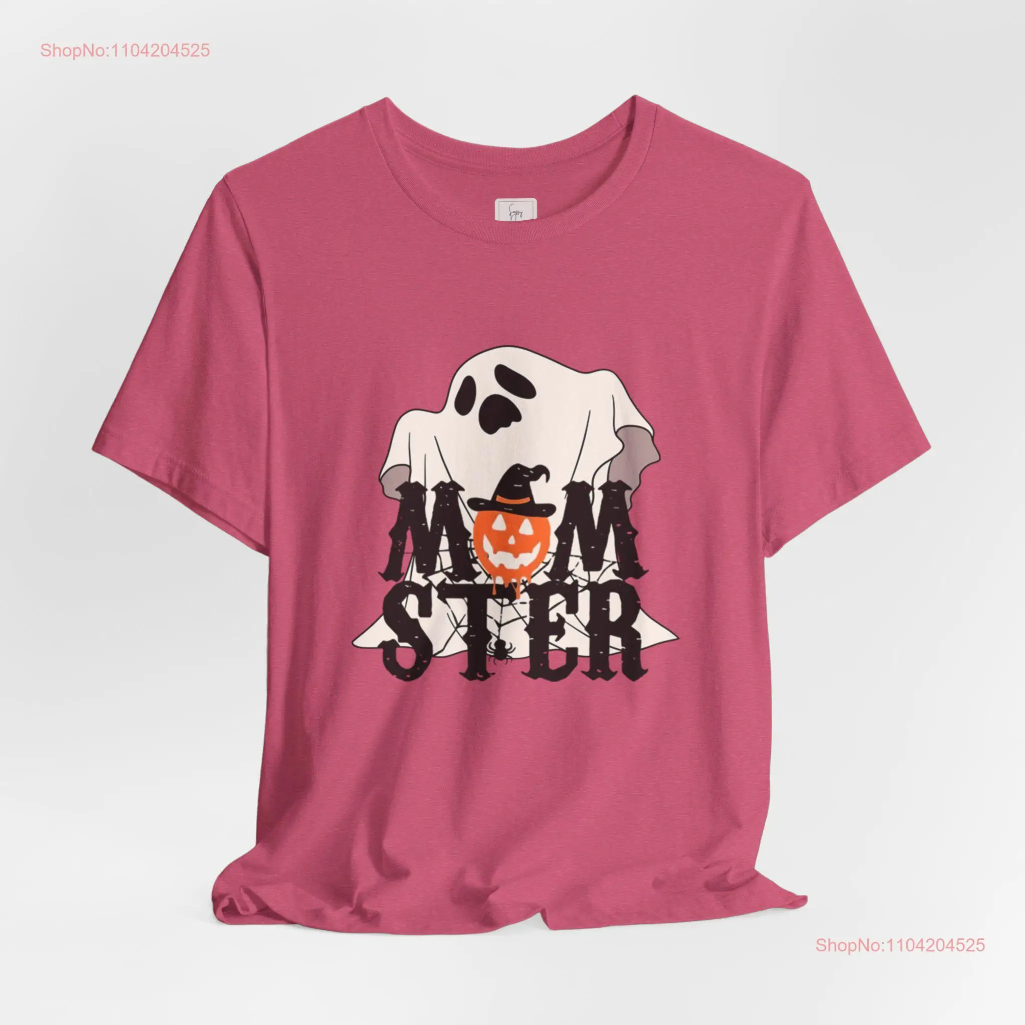 Momster halloween mother mama momma trick or treat cute short sleeve cotton tee ladies women shirt T top best spooky gift