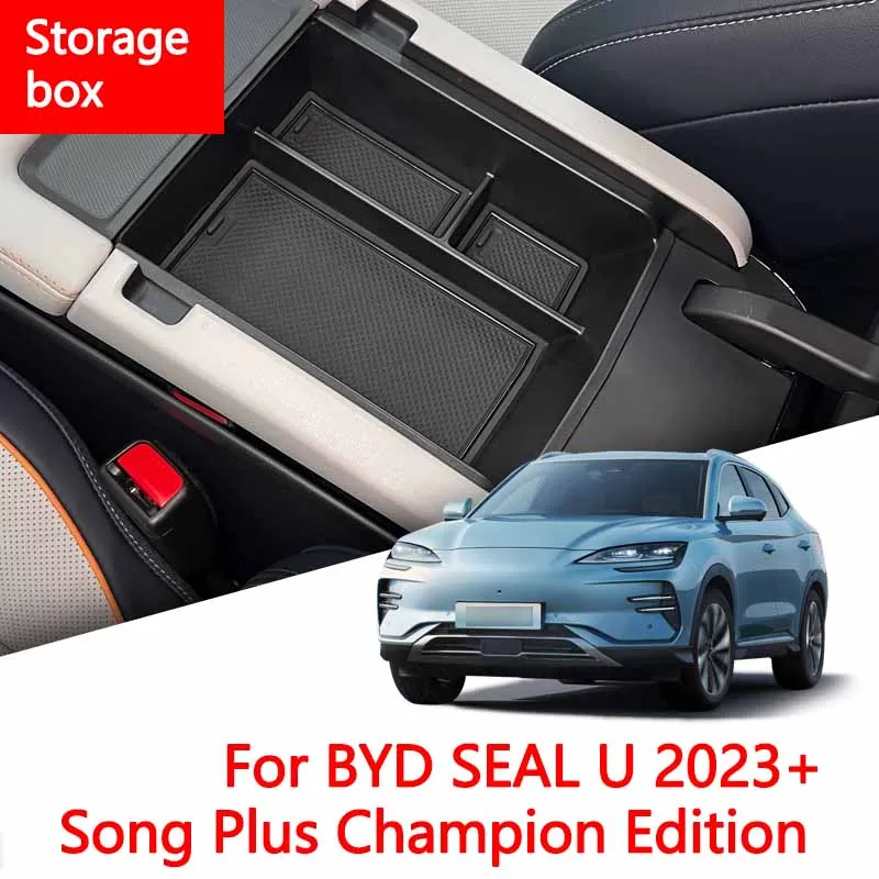 For Byd Seal U Dm-i Song Plus Ev 2023-2024 Armrest Storage Box Cup Holder Champion Edition Car Interior Accessories