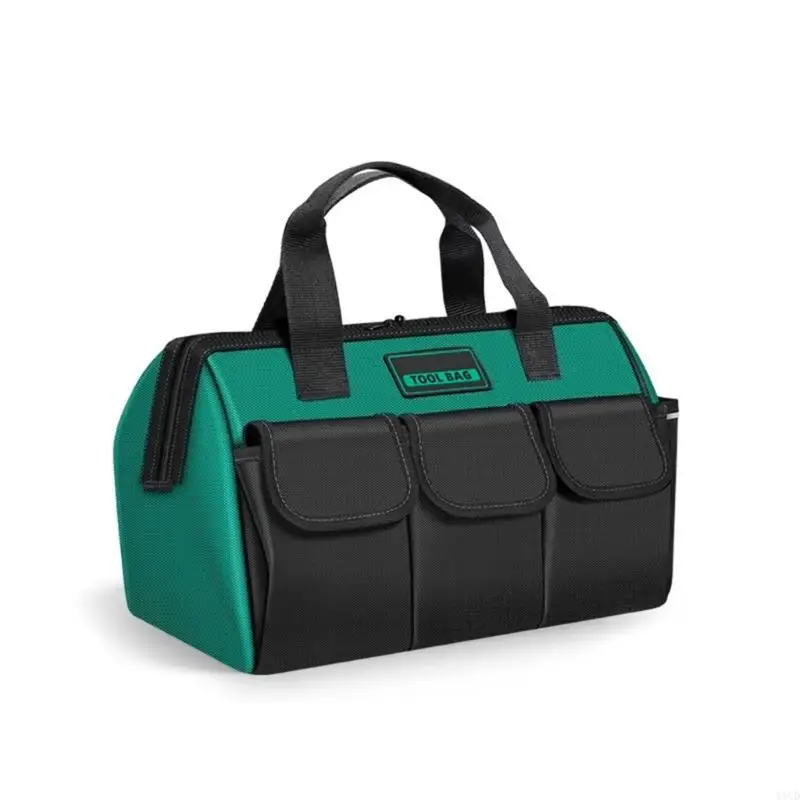 13inch Wide Mouth Tool Bag Large Capacity Tool Bags for Men Portable Home Tool Storage Handbag for Screwdriver