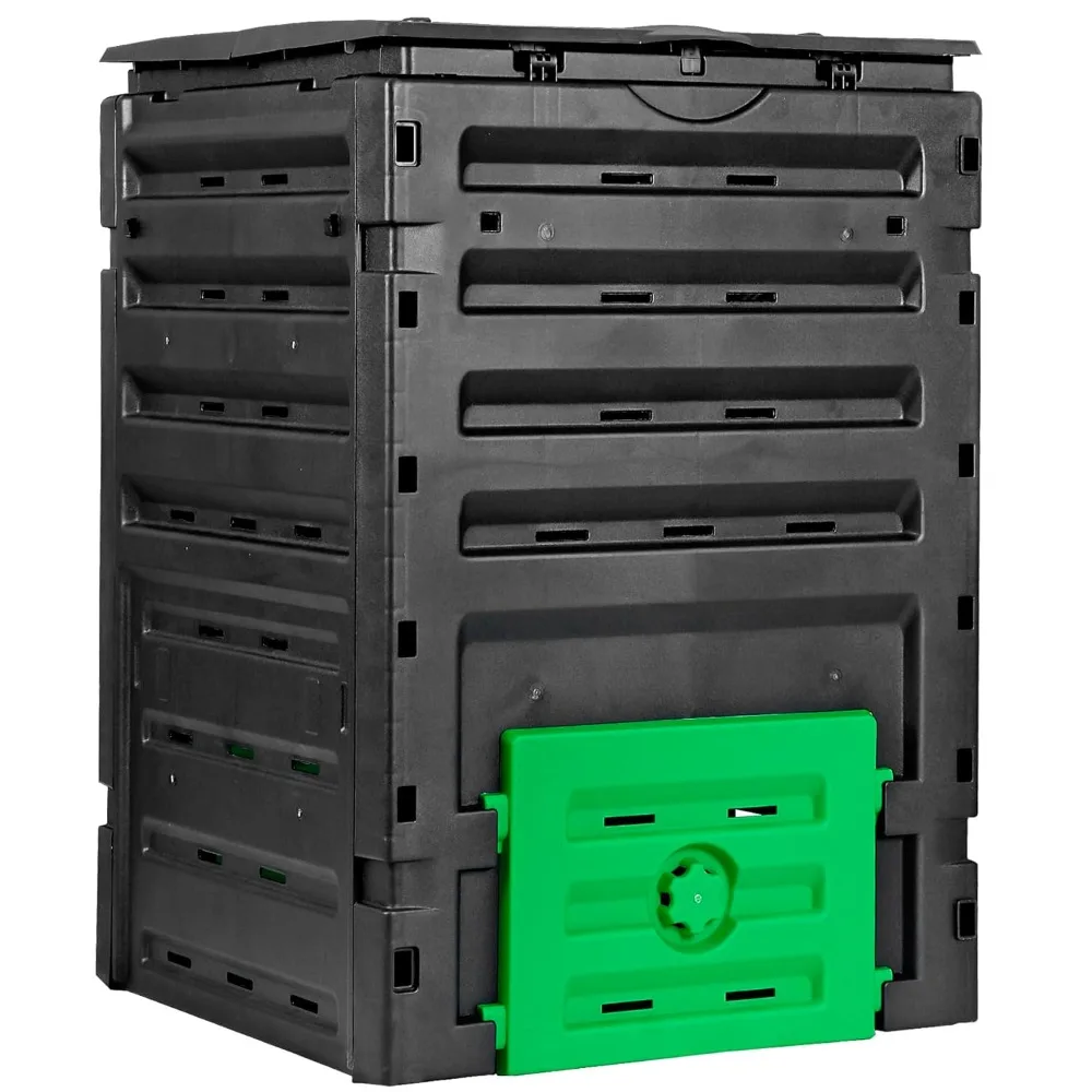 

Большой компостный контейнер на 120 галлонов, без BPA, для сада и патио, простая сборка, быстрое создание компоста, индивидуальный дизайн