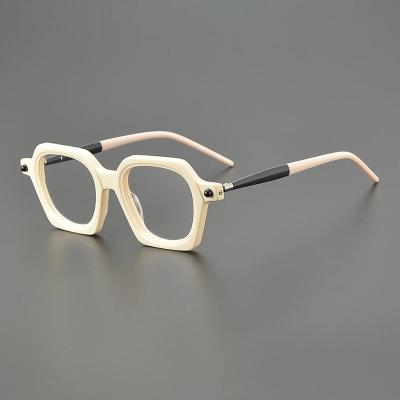 

2025 new New box retro polygonal spring leg frame female plate frame male small face can be equipped with anti-blue light