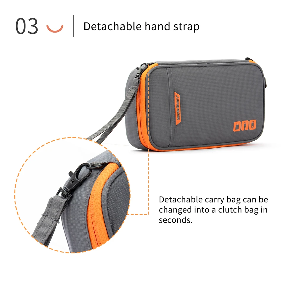 Reise-Kabel-Organizer-Tasche, Aufbewahrungstasche, Tragetasche, tragbar, wasserdicht, Aufbewahrungstaschen für USB-Ladekabel und Elektronik – Detail 7