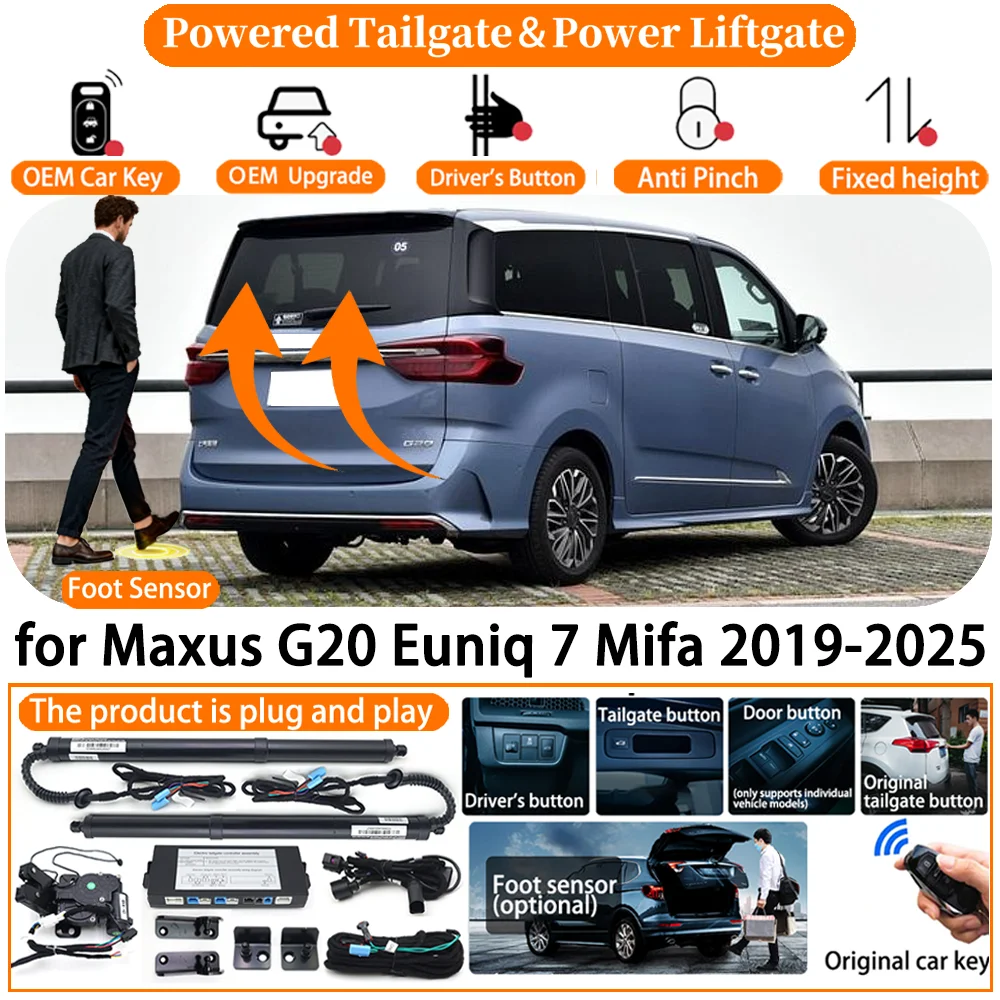 =Car OEM Smart Powered Tailgate system for Maxus G20 Euniq 7 Mifa 2019-2025 Automatic Electric Power Tailgate Tail Gate Lift kit