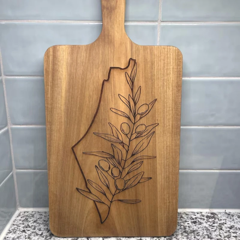 Ramadan Olive Branch Engraved Cutting Board Ramadan Eid Table Decor Islamic decor Eid gift ramadan gift Bismillah kitchen decor