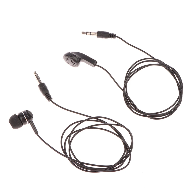 1Pc Earpiece 3.5mm Plug Single Side Headset Headphone Dual Channel Earphone for Laptop PC Headset