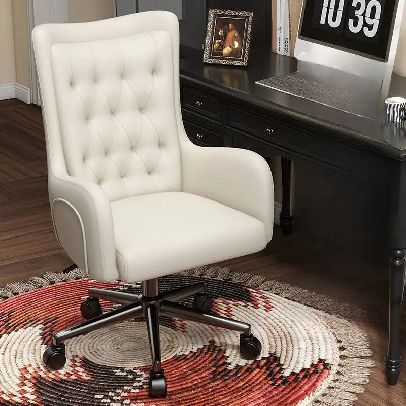 

Support Computer Office Chair Accent Rotating Modern Comfy Office Chair Ergonomic Nordic High Back Chaise De Bureaux Furniture