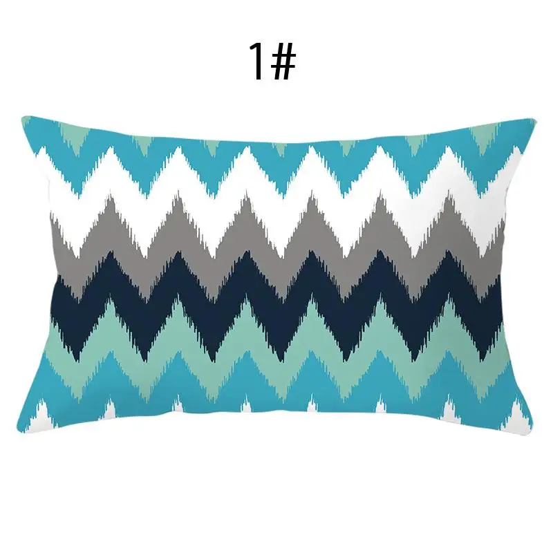 1PC Throw Cushion Lumbar Pillow Cover Protector Zippered Sofa   Rectangle Pillowcase 30x50cm