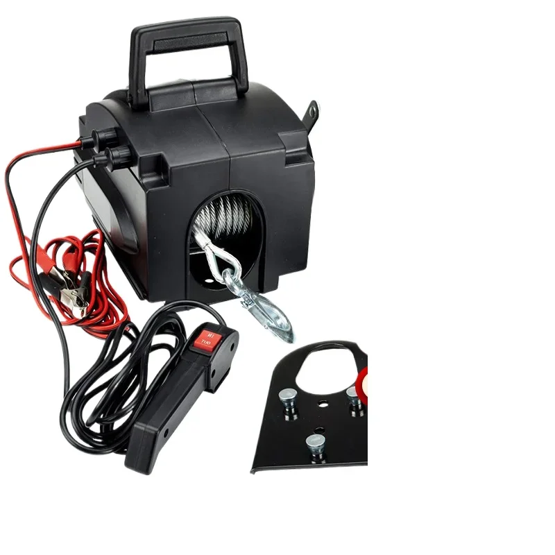 2000 pounds 3500 pounds 12v marine pull-through trailer winch tractor portable marine electric winch