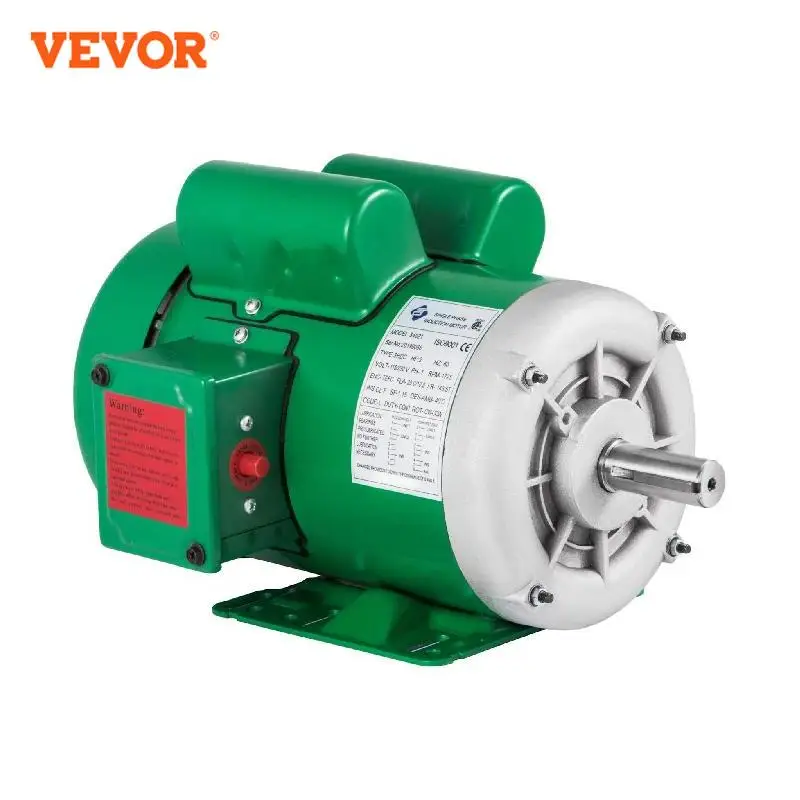 vevor motor eletrico do compressor de ar apropriado para a maquinaria agricola hp monofasico 1800 rpm 15 v 230v 60hz 01