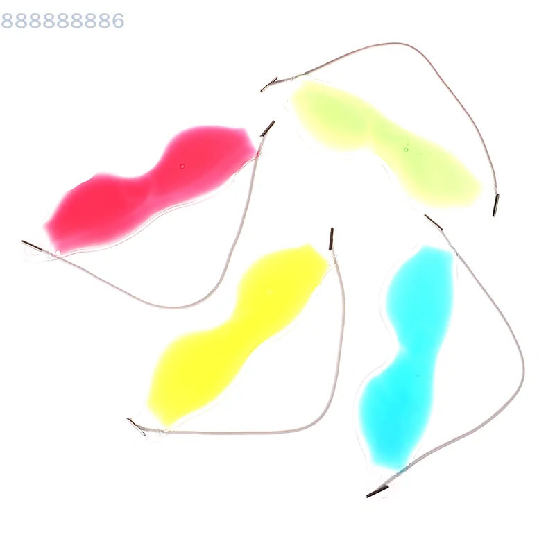 1Pc PVC cool sleep shading ice crystal eye mask Cool summer cold hot compress gel ice eye mask