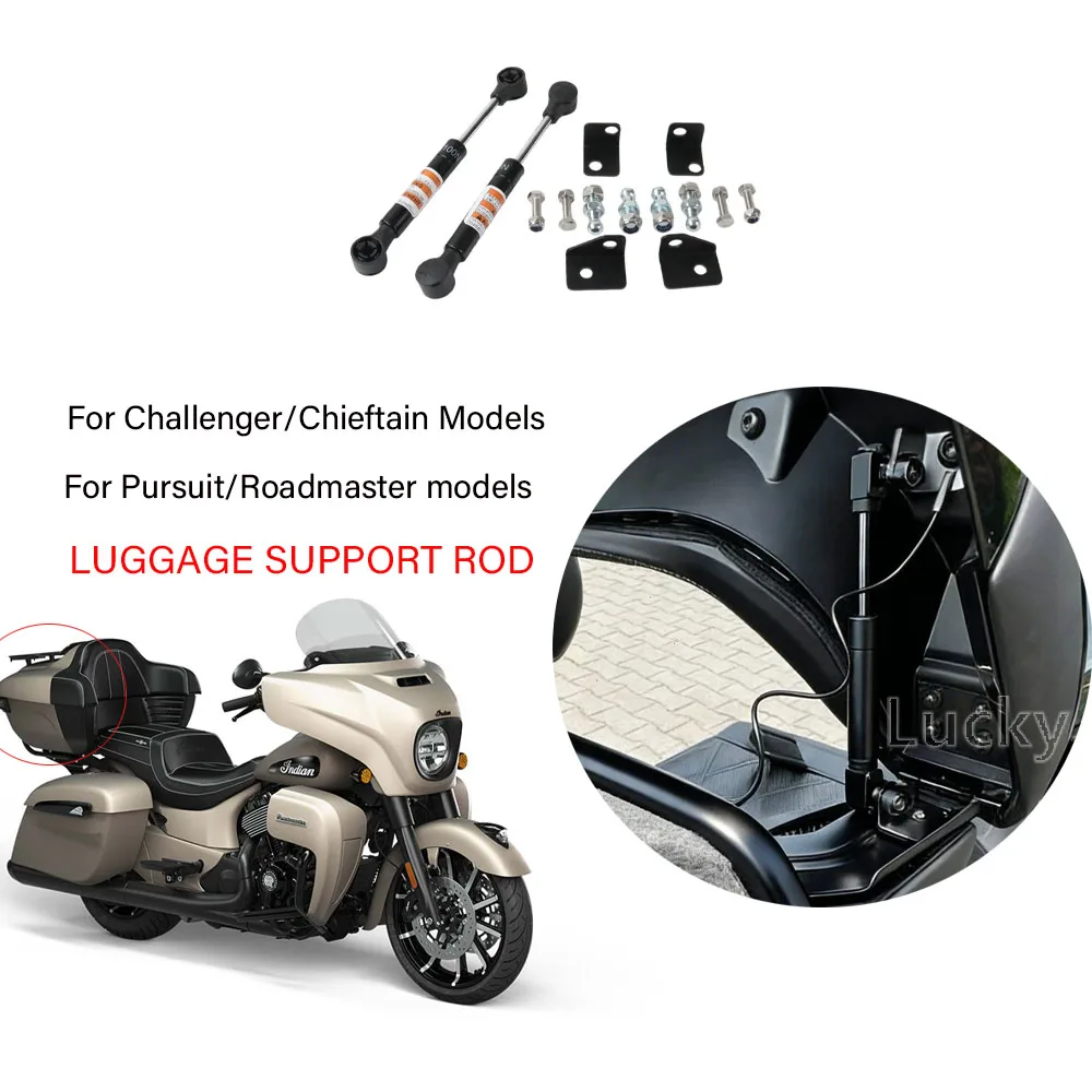 Varilla de Soporte para Baúl Tour Pak, Varilla Hidráulica, Accesorios para Motocicleta para Indian Challenger, Pursuit, Chieftain, Roadmaster 2022-2026