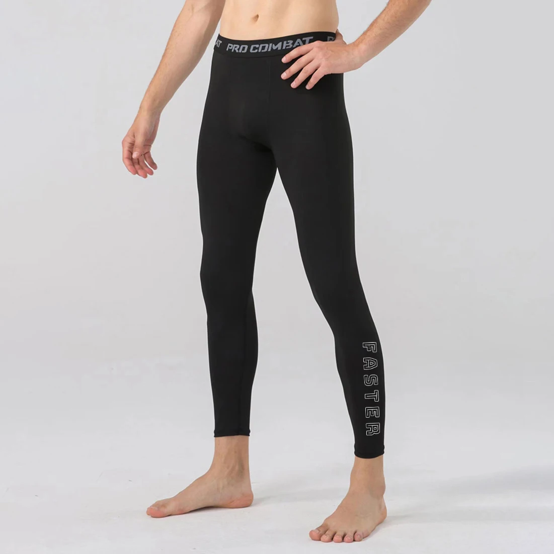 Pantalon de compression de sport à séchage rapide pour homme, leggings de course, bas d\'entraînement, collants de fitness, jogging et entraînement