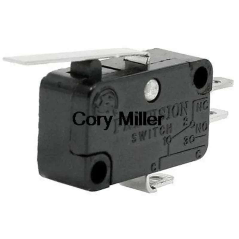 SPDT Long Straight Hinge Lever 3 Pin Basic Limited Micro Switch 16A 250V V-151/2/3/4/5/6-1C25