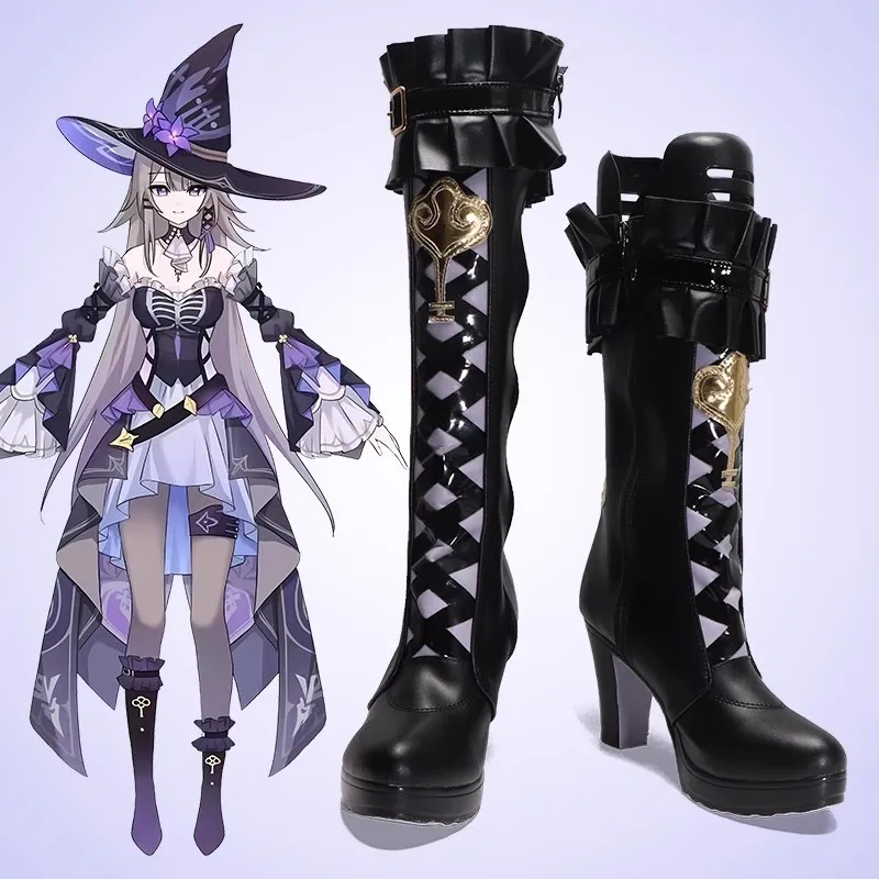 Honkai Star The Shoes are Suitable for Cosplay The Herta Game Cosplay Shoes Boots Boots Halloween Carnival Party Props For Women
