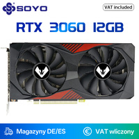 SOYO New Gaming Graphics Cards NVIDIA GeForce RTX 3060 12GB GDDR6 192 Bit Desktop GPU Video Card Computer components