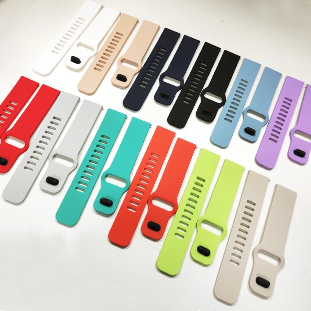 22mm Watch Strap For Haylou watch 2Pro/R8 S8 S6 RS5/Sport Silicone Bracelet Band For Haylou Solar 5/Plus RT3/GST GST Lite/LS05