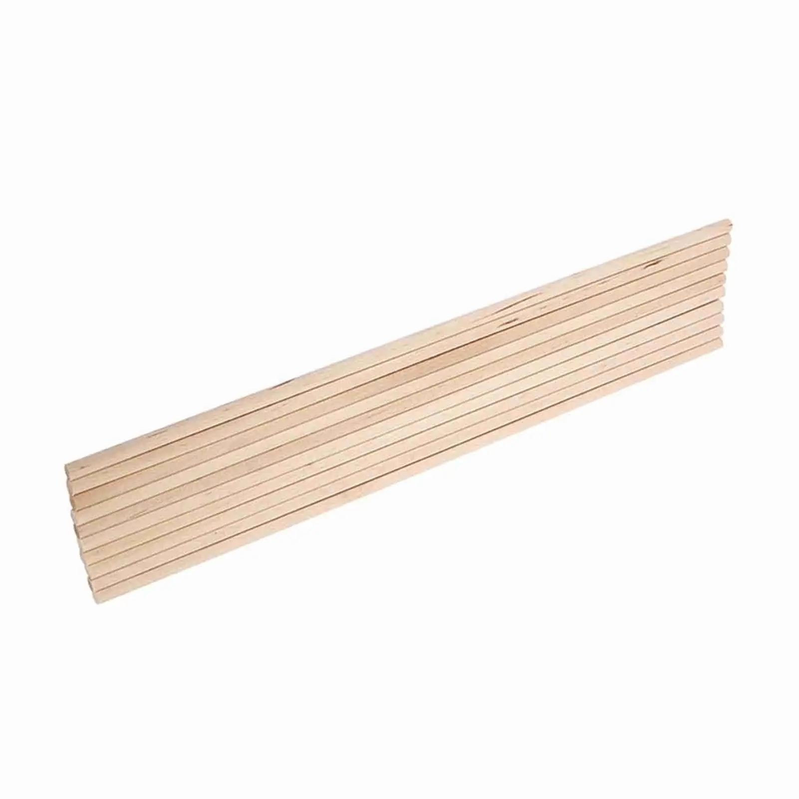 Bastoncini artigianali in legno da 30 cm, set di 10 tasselli rotondi, varie spessori, perfetti per progetti di arti e mestieri fai da te