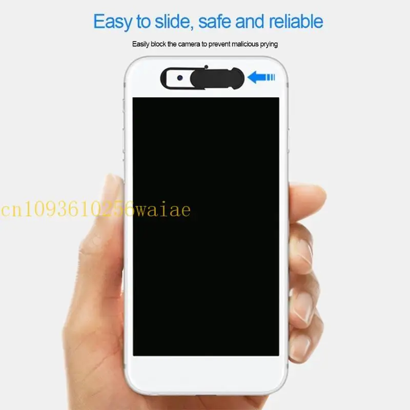 652f軽量ウェブカメラカバー、6PCS Webカメラのプライバシーブロッカーのセットブラック