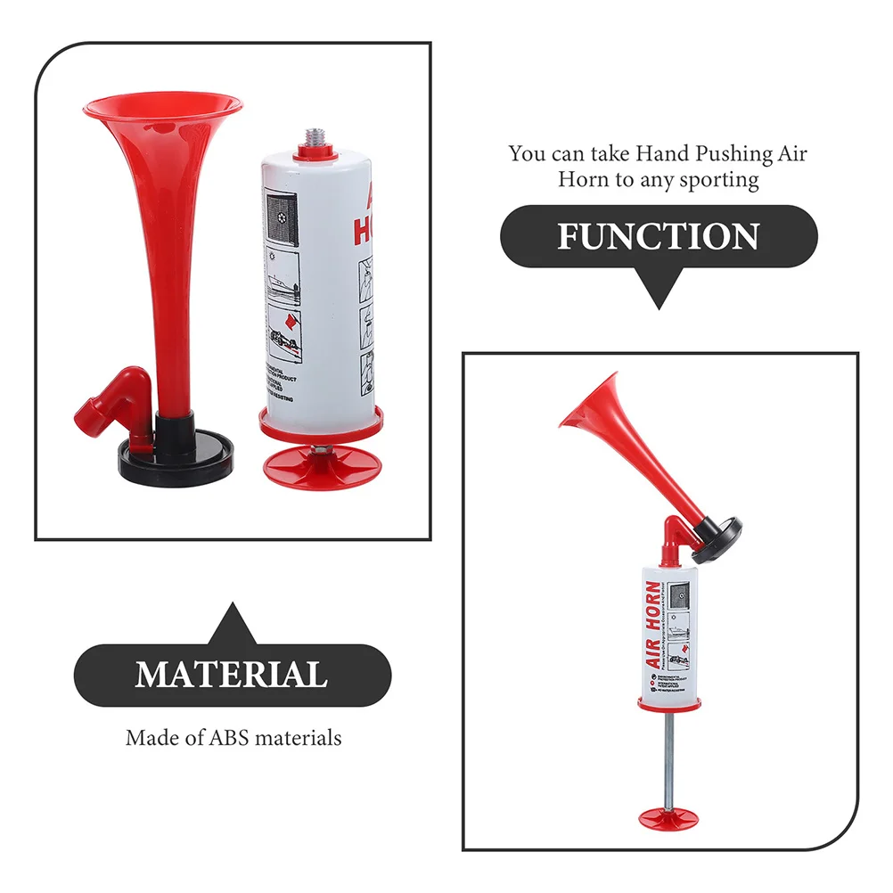 2Pcs Handheld Air Horn Loud Noise Maker for Sports Events Party Celebrations Portable Cheer Horn Pump Fan Trumpet