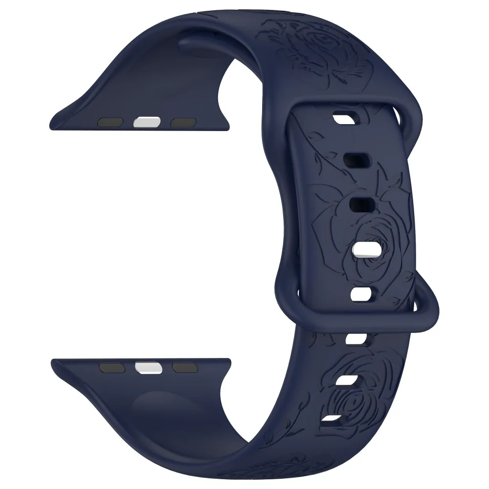 Tali Silikon untuk Apple Watch Band 46Mm 42Mm 49Mm 45Mm 41Mm 44Mm 40Mm Gelang Wanita IWatch Seri 11 10 Ultra 9 8 7 6 5 SE 3