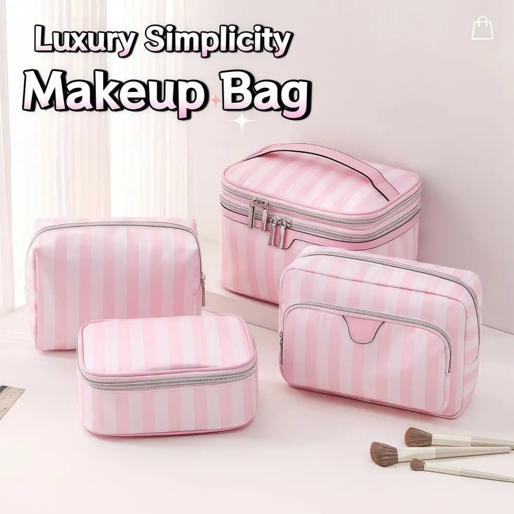 

Large Capacity Handheld Makeup Bag Portable Oxford Cloth Cosmetic Storage Bag Travel Design Minimalist Style Wash Bags