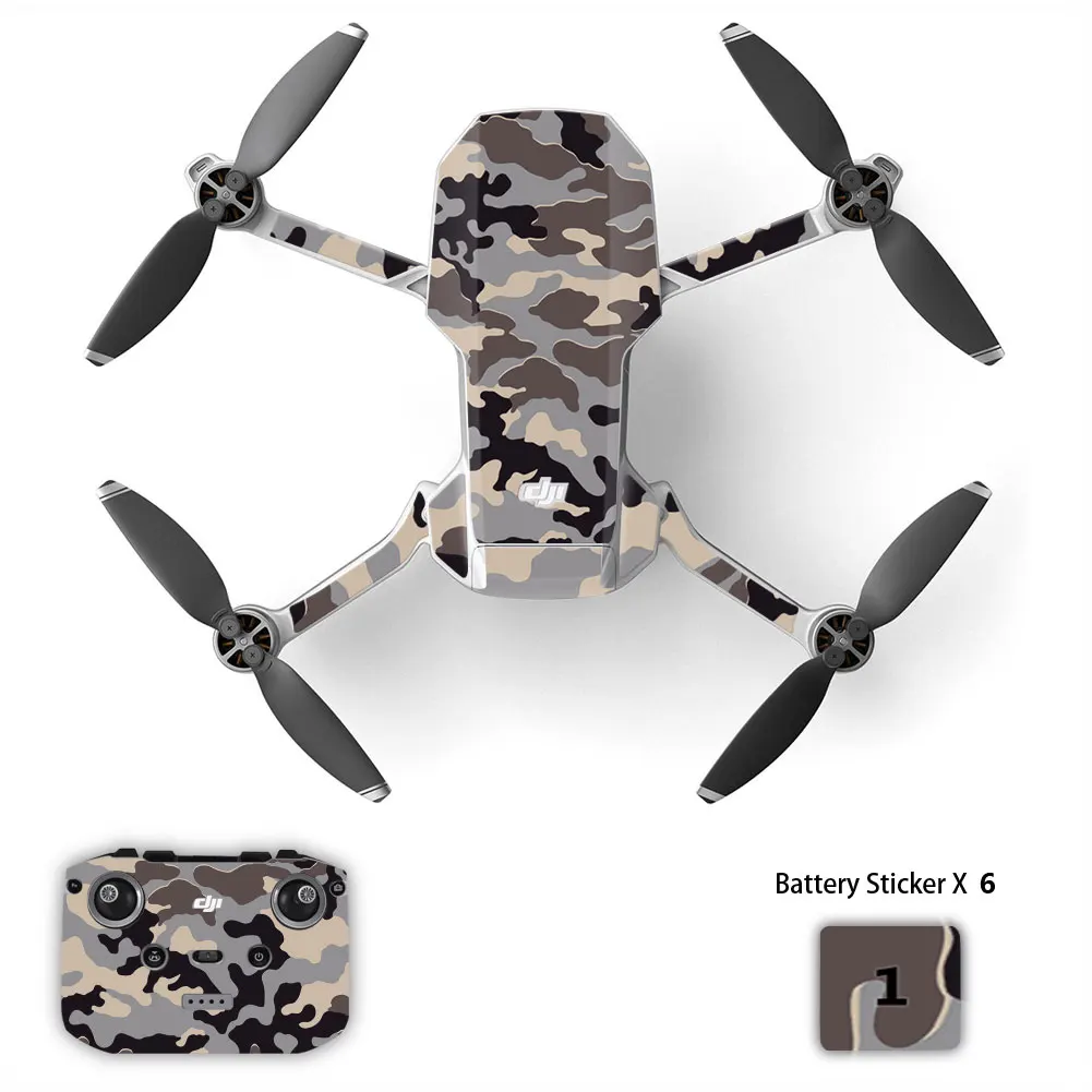สีสัน PVC สติ๊กเกอร์สำหรับ DJI Mavic Mini 2กันน้ำสำหรับ Drone Body Arm Remote Control สำหรับ Mini 2อุปกรณ์เสริม