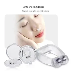 Anti-Snoring Device Magnet Anti Snoring Nose Clip Silicone Stop Snoring Devices Breathe Improve Sleeping Aid Tools 코골이